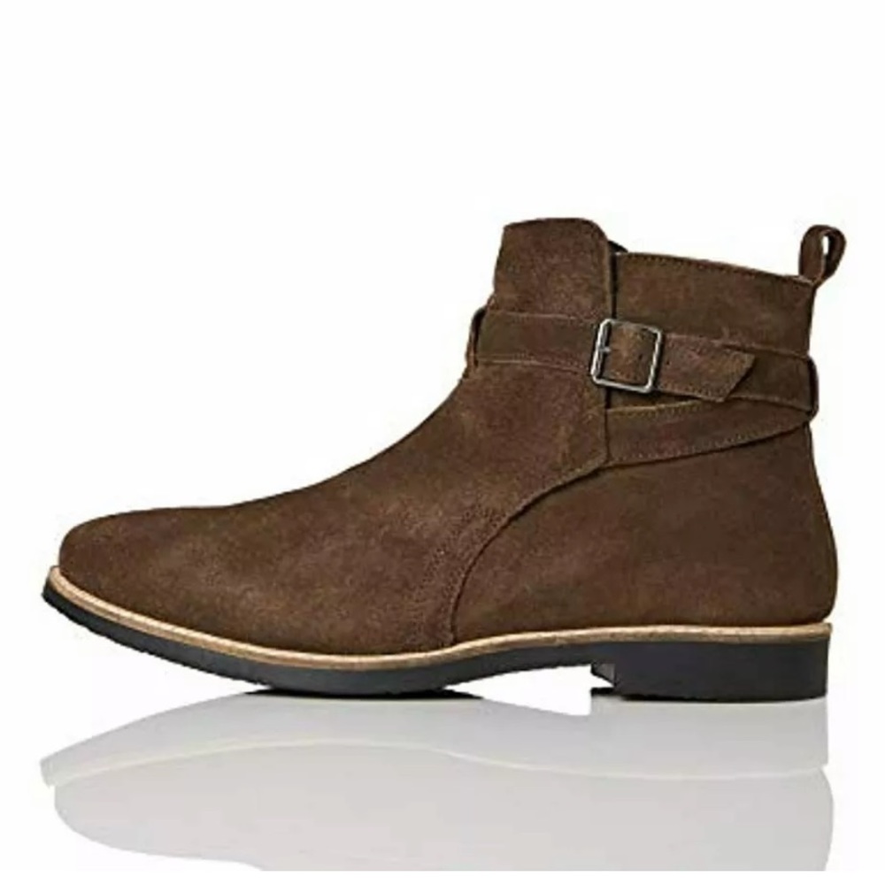 Find Classic Men’s Brown Suede Boots Size 13